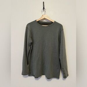 Duckworth Long Sleeve Rambouillet Merino Wool Baselayer Shirt Green Men’s Large